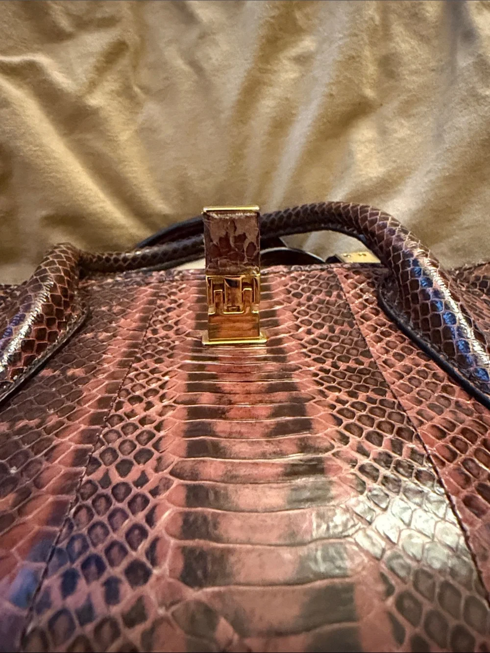 Michael Kors Collection Bancroft Snakeskin Bag